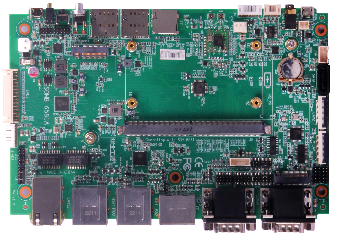 华北工控采用瑞芯微AIoT芯片RK3588打造的嵌入式工控主板SOMB-6581A.png 华北工控采用瑞芯微AIoT芯片RK3588打造的嵌入式工控主板SOMB-6581A.png