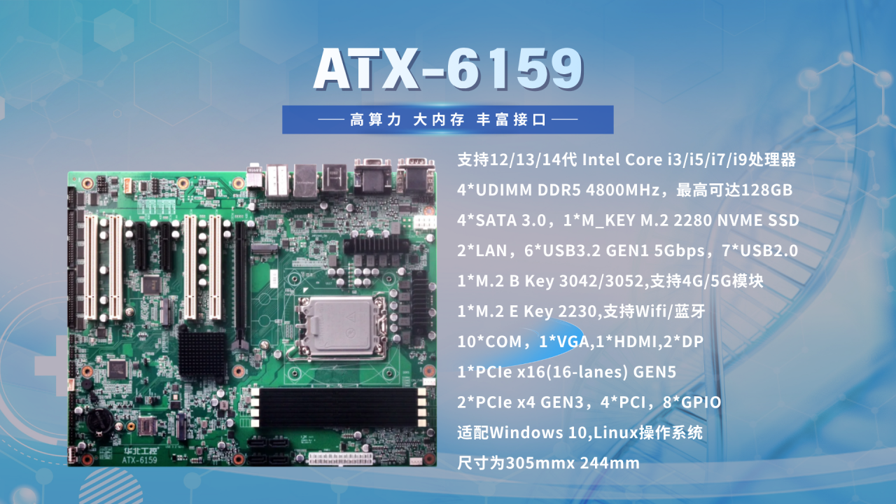 华北工控ATX-6159 嵌入式主板